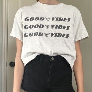 Brandy Melville Good Vibes shirt